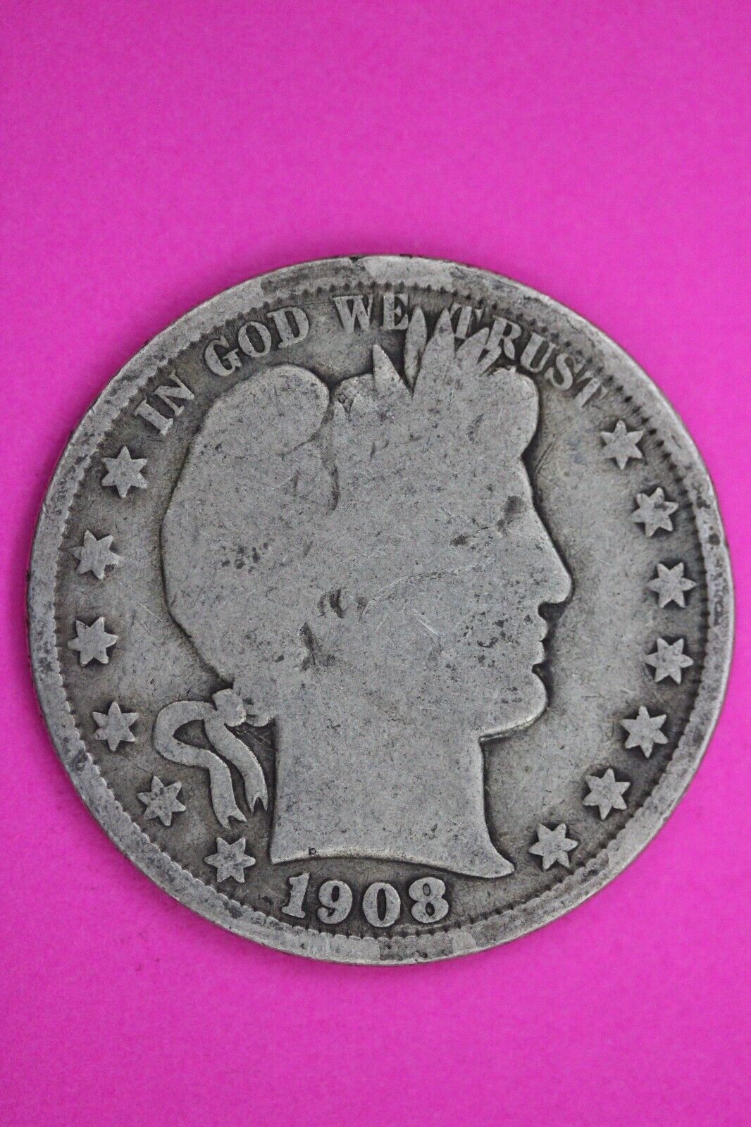 1908 O Barber Liberty Half Dollar Silver Coin You Get The Coin In Pics TOM49