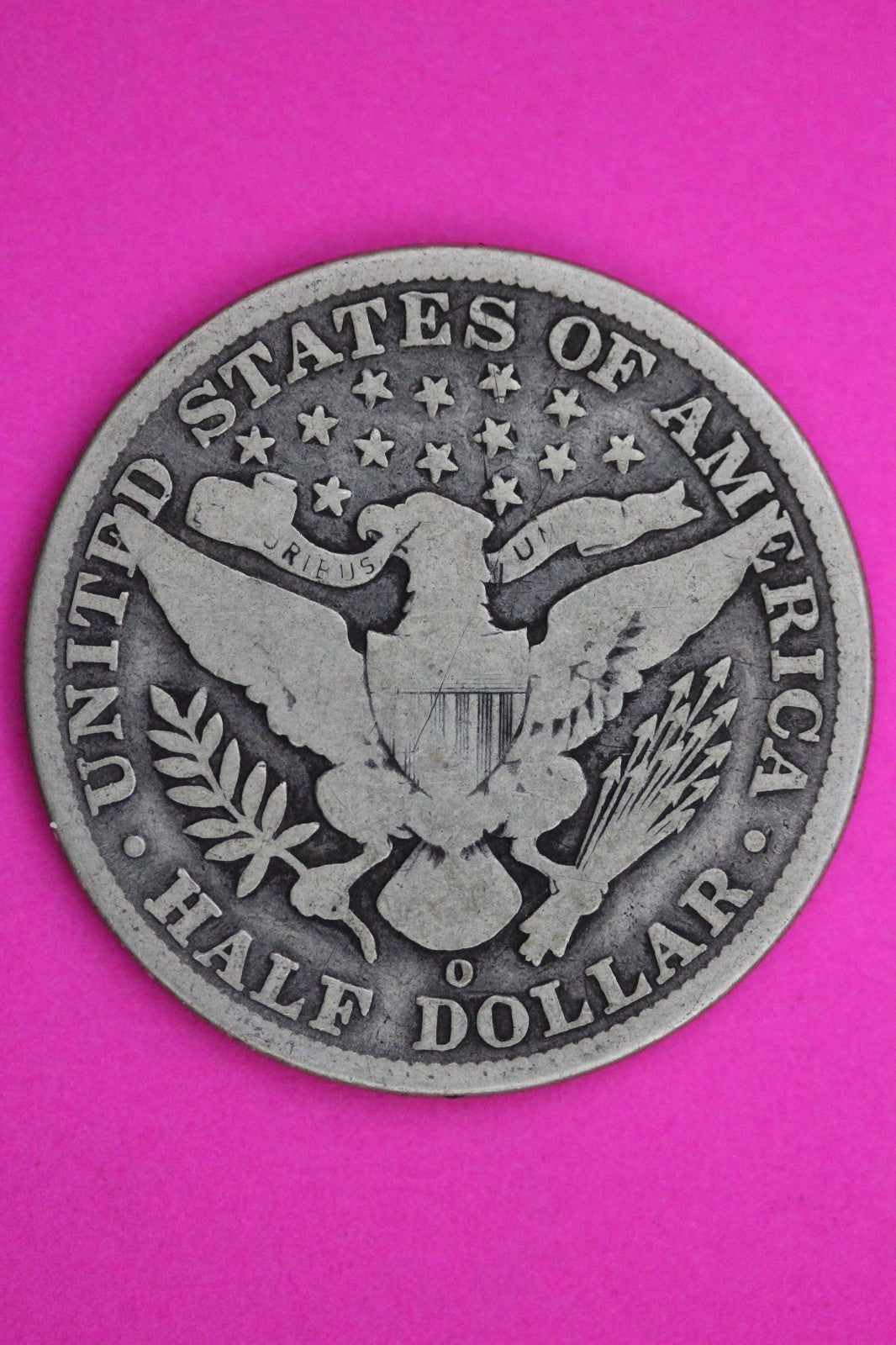 1909 O Barber Liberty Silver Half Dollar Guaranteed Authentic Genuine Coin 2338