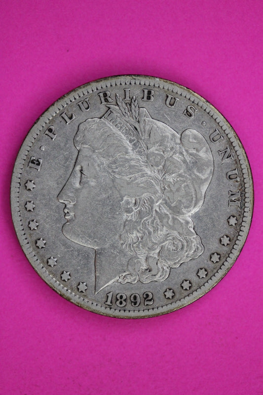 1892 CC Morgan Lady Liberty Silver Dollar Guaranteed Authentic & Genuine 1762