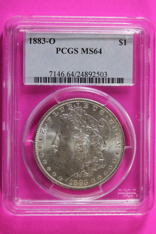1883 O MS 64 Liberty Morgan Silver Dollar PCGS Graded Authentic Certified 30