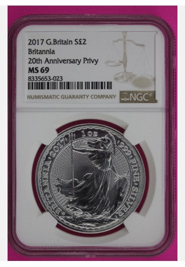 26 NGC MS 69 Britannias